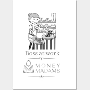 Money Madam Boss at Work Posters and Art